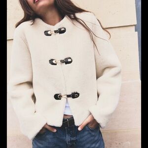 Zara double-faced toggle jacket MEDIUM